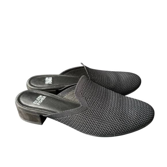 EILEEN FISHER Betsy Knit Mule In Graphite black sz 6.5 US - Picture 1 of 6